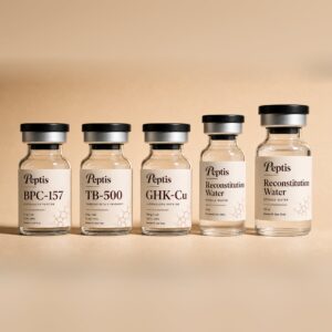 Research Starter Kit - BPC-157 5mg + TB-500 5mg + GHK-Cu 50mg + Reconstitution Water