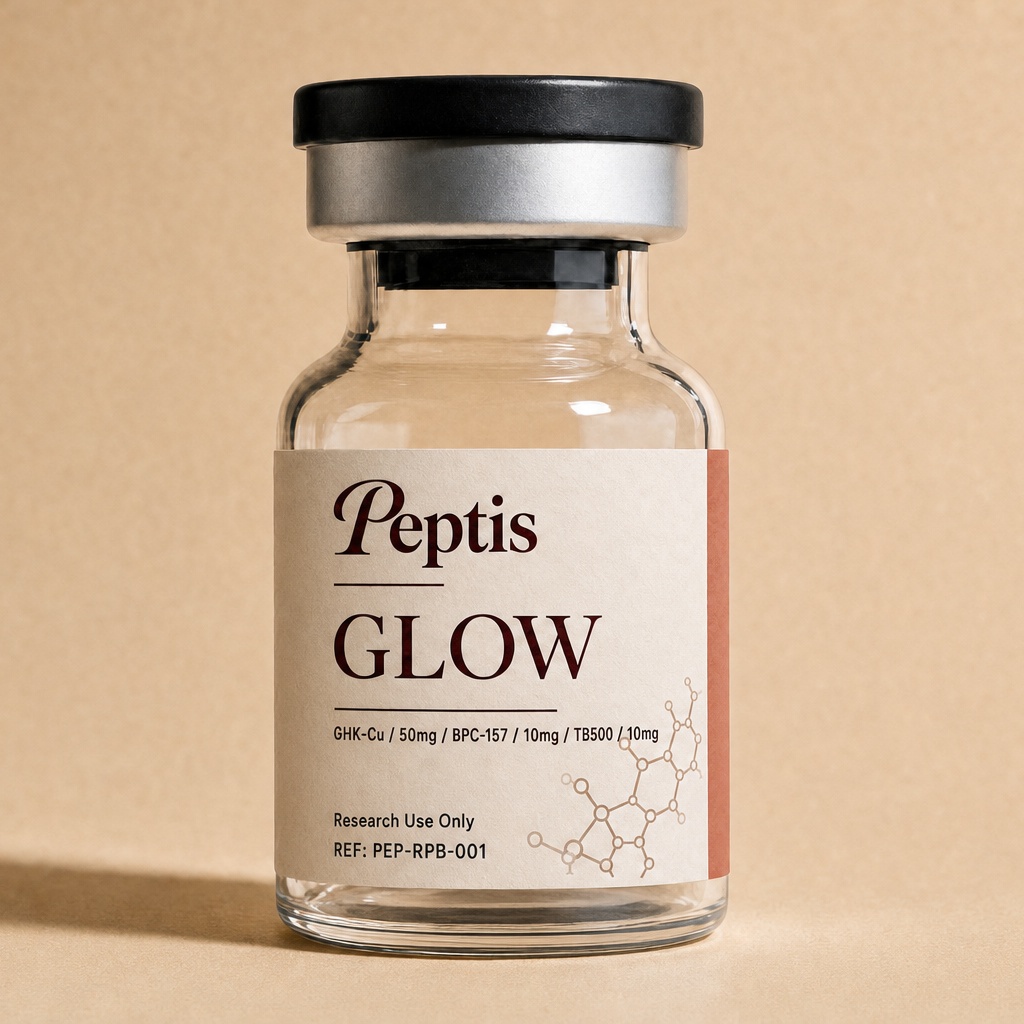 GLOW GHK-Cu (50 mg) / BPC-157 (10 mg) / TB500 (10 mg)